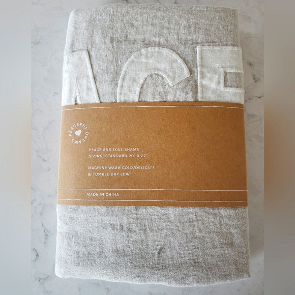 Jilly Box Pom Pom at Home Peace & Love Shams - Picture 4 of 4